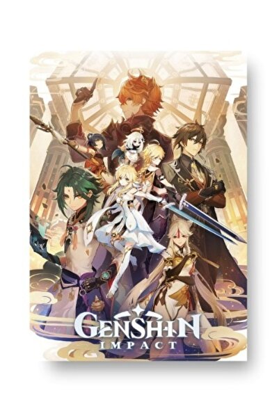 fırsatlar diyarı Genshin Impact Gaming Anime Poster - Yüksek Çözünürlük Hd Du...