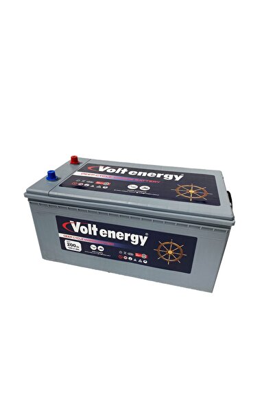 VOLT ENERGY 12 V 200 Amper Deep Cycle Marin Bakımsız Akü (ÜRETİM 2025)