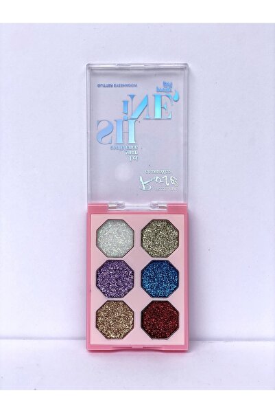 AİLY COSMETİCS Rose 6'lı New Glitter Palette