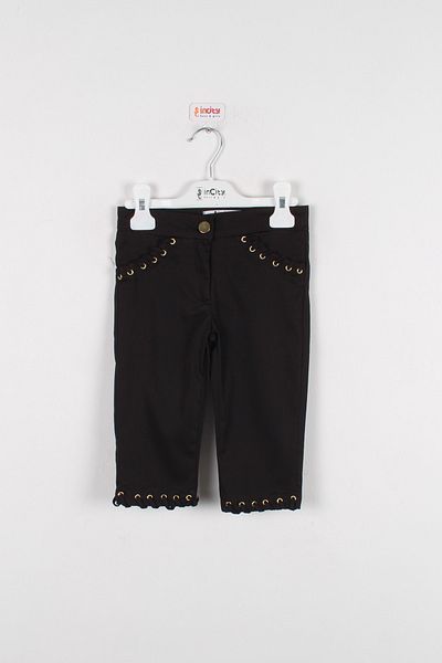 incity Girl's Black Capri