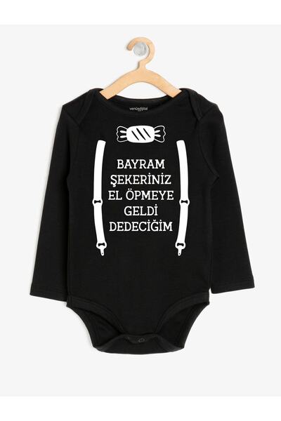 venüsdijital Holiday Bodysuit Special Printed Baby Bodysuit for Grandpa