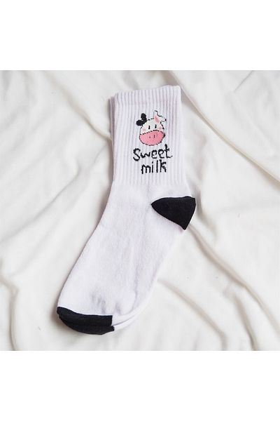 Planet Butik Sweet Milk Cow Socks