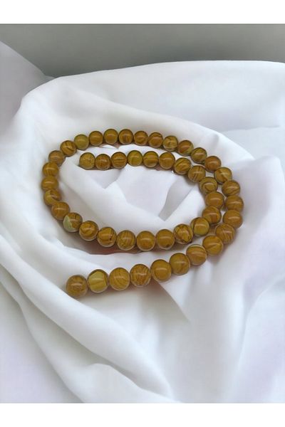DOĞAL TAŞ CENNETİ Wood Casper 8 Mm String (certified)