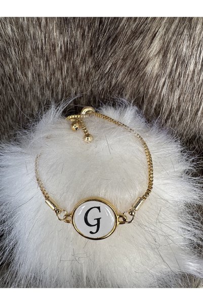 Everglow Jewelry Asansörlü Sedef G Harfi Gold Ayarlanabilir Bileklik