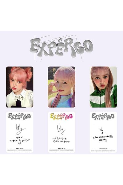 Kpop Dünyasi مجموعة بطاقات الألبوم Nmıxx Lily ''Expergo''