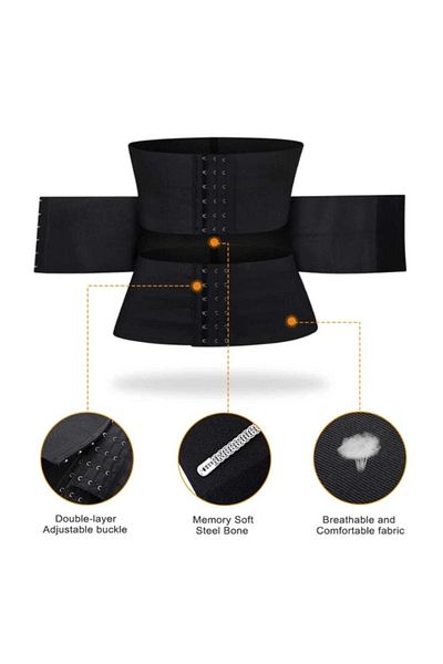 FİT1BEDEN Fitbelt Slimming Waist Wrap Hourglass Firming Waist Corset with Agraph