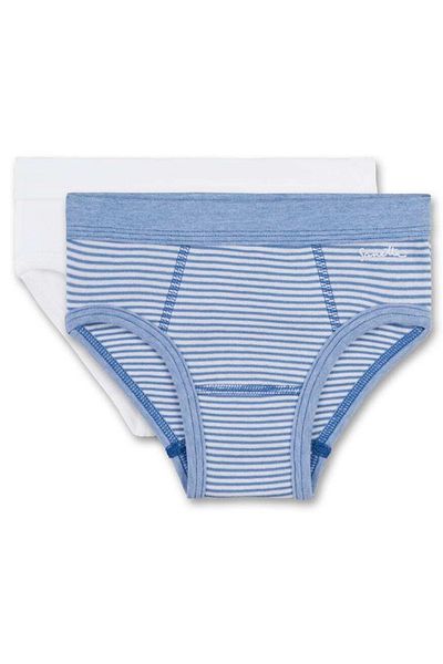 Sanetta Jungen 2er Pack Slips - Unterhose, gestreift