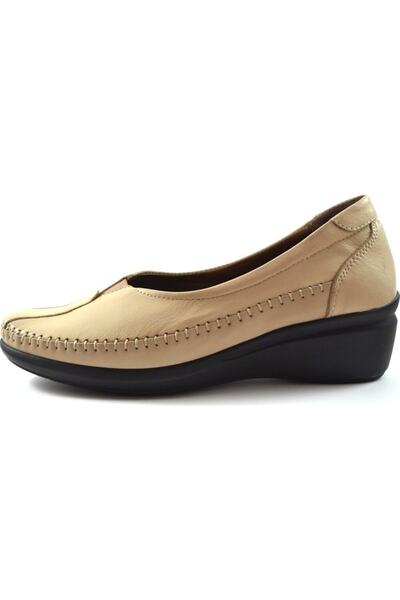 FOREX 01013 Pantofi de damă casual anatomici din piele naturală bej