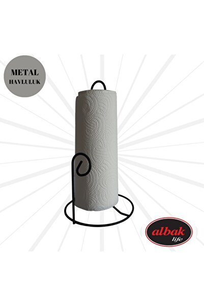 ALBAK Life Stainless Black Metal Paper Towel Holder Napkin Holder