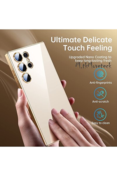 m.tk moveteck Samsung Galaxy Note 20 Ultra Case Full Camera Protection Metallic Shiny Color Edge Soft Silicone