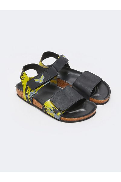 LC Waikiki Sandale pentru băieți cu velcro cu imprimeu de camuflaj