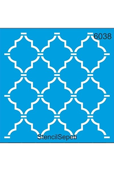 DERYA DESİNG ART Geometric Moroccan Pattern Stencil Template St 603840 X40Cm