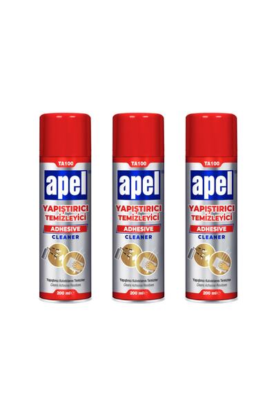 APEL Ta100 Yapıştırıcı Temizleyici 200 Ml 3 Lü Fiyat
