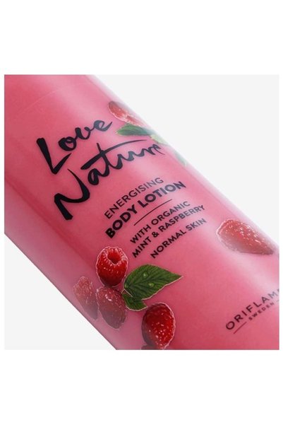 Oriflame Love Nature Organic Peppermint and Raspberry Energizing Body Lotion