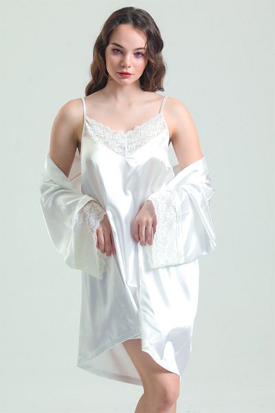 Magic Form 87430 - Crepe Satin Lace Nightgown
