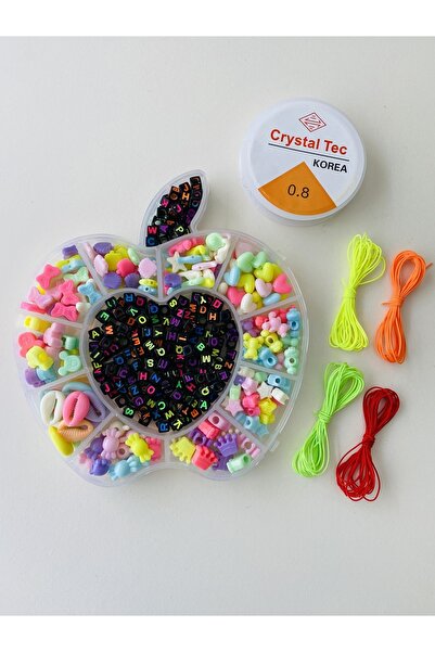 yağmur gökçe رقم: 158 صندوق التفاح للأطفال هواية صنع المجوهرات مجموعة الشكل و...