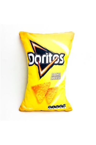 DÜKKAN DESİGN Sarı Doritos Yastık