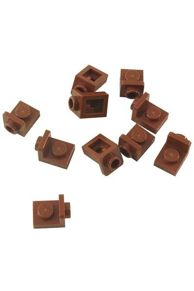LEGO Original Custom Moc Creator Reverse Connection Part Bracket 1 X 1 Brown 4 Pieces Will Be Sent