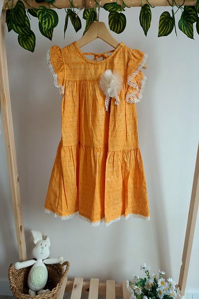 DFN Rochie cu detaliu din dantela din stofa texturata