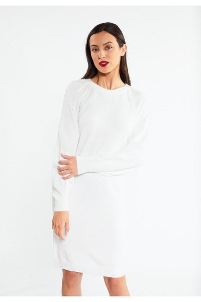 Faina Strickkleid Tuxedo