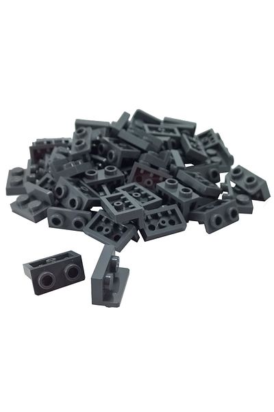 LEGO Original Moc Creator Reverse Connection Part Bracket 1 X 2 - 1 X 2 Dark Gray 8 Pieces Will Be Sent
