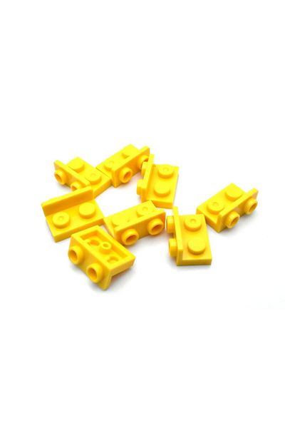 LEGO Original Moc Creator Reverse Connection Part Bracket 1 X 2 - 1 X 2 Yellow 4 Pieces Will Be Sent