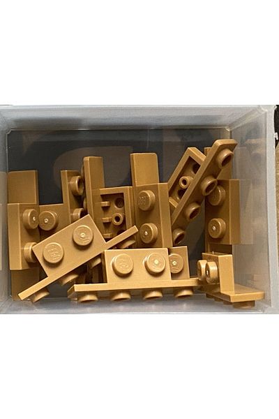 LEGO دعامة توصيل Creator Moc الأصلية 1 × 2 - 1 × 4 بني مفتوح 4 قطع سيتم إرسالها