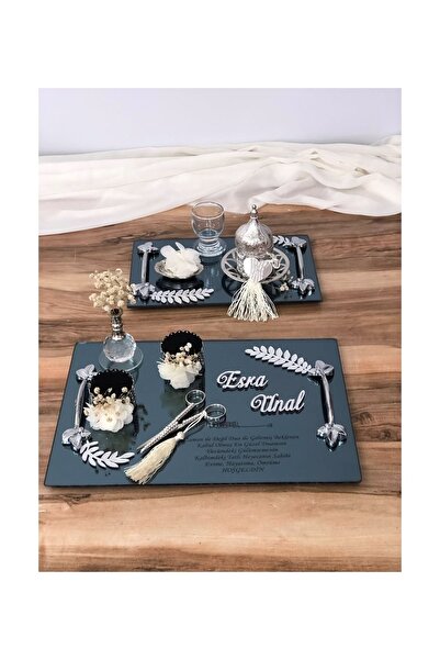 Masalsı Concept Söz Nişan Kız Isteme Yüzük Tepsisi Makas Damat Fincanı Komple Set