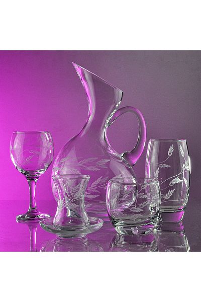 DECOCIA Pudgy Paşabahçe 61 Piece Glass Dowry Set