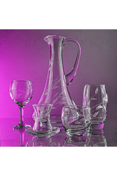 DECOCIA Pudgy Paşabahçe 61 Piece Glass Dowry Set