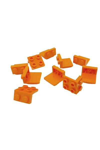 LEGO دعامة توصيل ملحقات Creator Moc الأصلية 1 × 2 - 2 × 2 برتقالية 4 قطع سيتم إرسالها