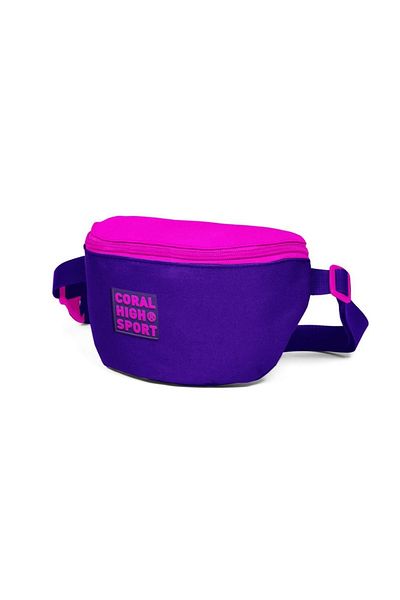 Coral High Sport Purple Pink Two Compartment Waist Bag 22609