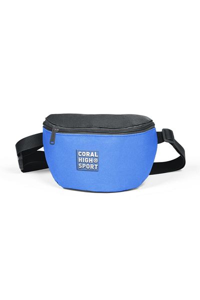 Coral High Sport Deep Blue Dark Gray Two Compartment Waist Bag 22621