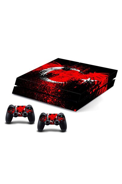 Sticker Market Ps4 Uyumlu Türk Bayrağı Playstation Kaplama Sticker Seti