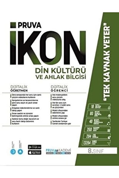 Pruva Akademi 8.SINIF DİN KÜLTÜRÜ VE AHLAK BİLGİSİ İKON