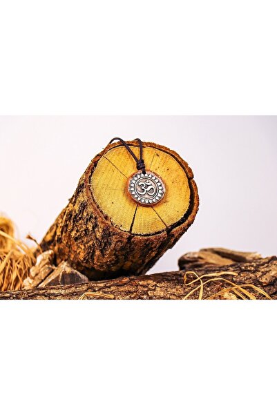 TVT Seramik El Yapımı Om Sembolü Kolye Takı 1200 Derecede Pişirilmiş