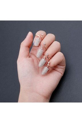 AKOL FE Zirkon Ta l Tarz T rnak Yuzu u Nail Ring Fiyat Yorumlar Trendyol