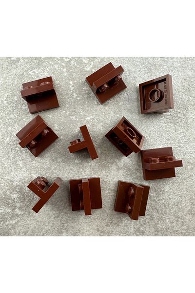 LEGO Original Creator Accessory Fitting Bracket 2 X 2 - 1 X 2 Brown 4 Pieces Will Be Sent