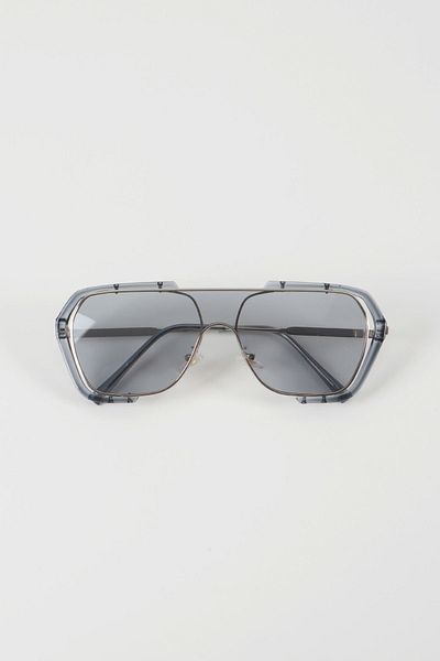 Kapin Wire Rectangular Sunglasses - Gray