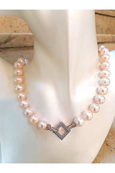 SERAY KUYUMCULUK GÜMÜŞ Gerçek Incili Gümüş Tasarım Kolye