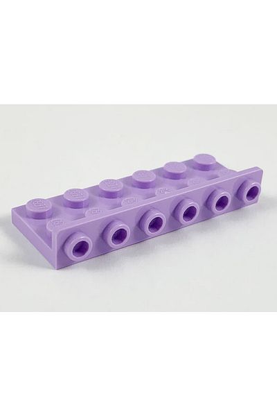 LEGO Original Creator Accessory Reverse Connection Part Bracket 2 X 6 - 1 X 6 Lilac 2 Pieces Will Be Sent