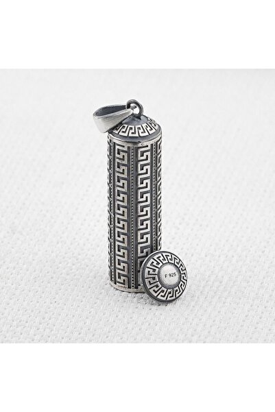 Takılingo 925 Ayar Gümüş Silindir Tasarımlı Cevşen Muska Kabı Model Unisex Ko...