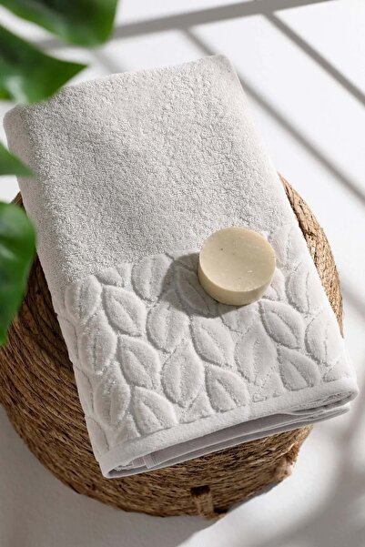 Romans Πετσέτα μπάνιου Hazal 90x150 Ανοιχτό Γκρι