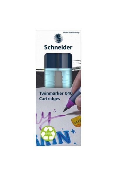 Schneider Pen Schneider Paint-IT 040 Twin Marker Cartridge 2 Pack Teal