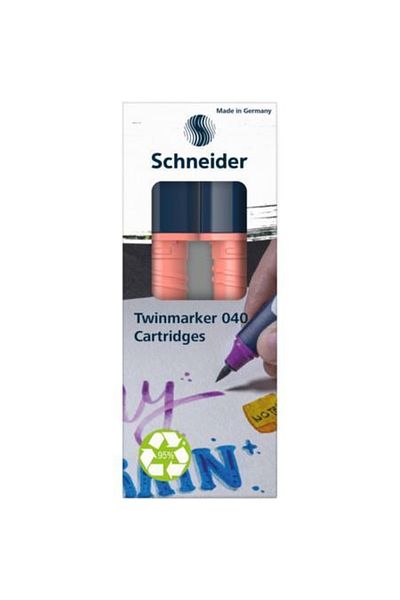 Schneider Pen Schneider Paint-IT 040 Twin Marker Cartridge 2 Pieces Rose