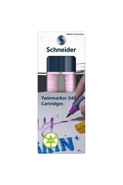 Schneider Pen Schneider Paint-IT 040 Twin Marker Cartridge 2 Pack Lilac