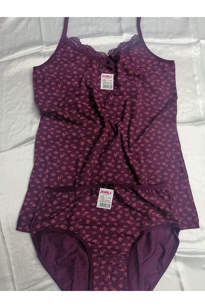 JENİKA Set de 2 pantaloni și chiloți cu curele de frânghie pentru femei