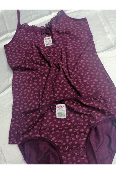 JENİKA Set de 2 pantaloni și chiloți cu curele de frânghie pentru femei