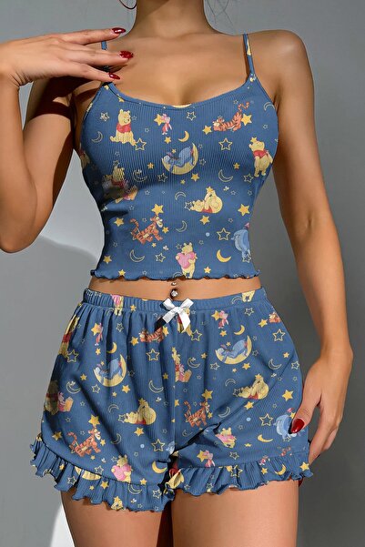 PEMBİŞ HOMEWEAR Bonjour Winnie The Pooh 2 Şort Takımı