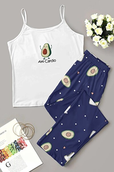 PEMBİŞ HOMEWEAR Σετ πιτζάμες με τιράντες Foloz Avocardio